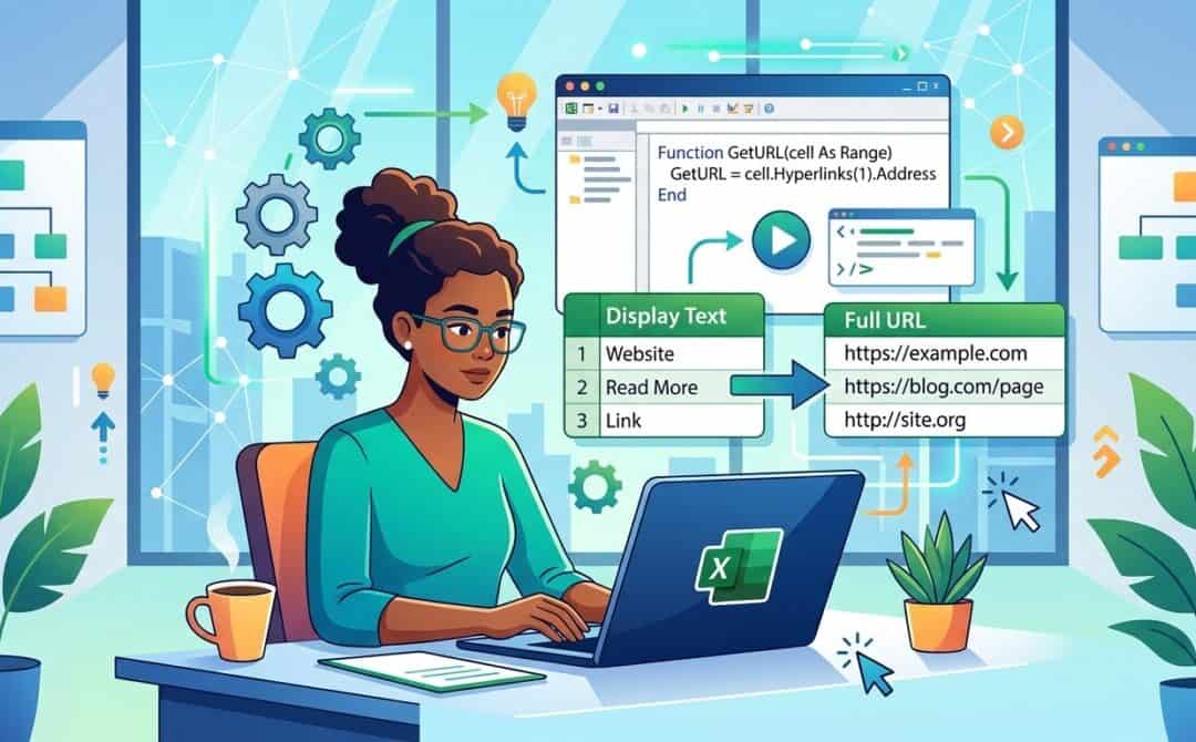 How to Extract URLs from Hyperlinks in Excel