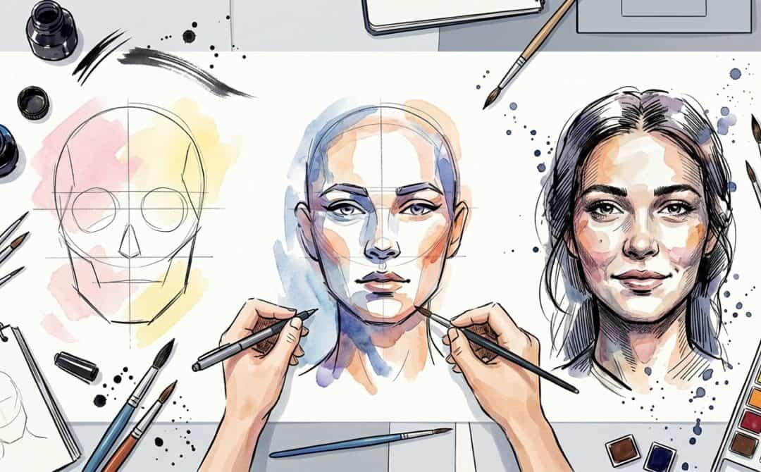How to Sketch Faces Loosely: Step-by-Step Guide